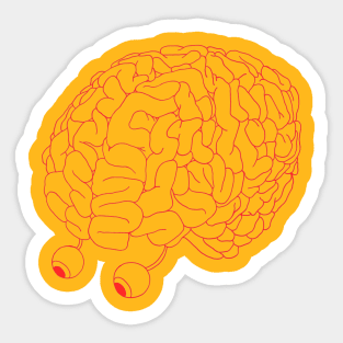 Brain_Red Sticker